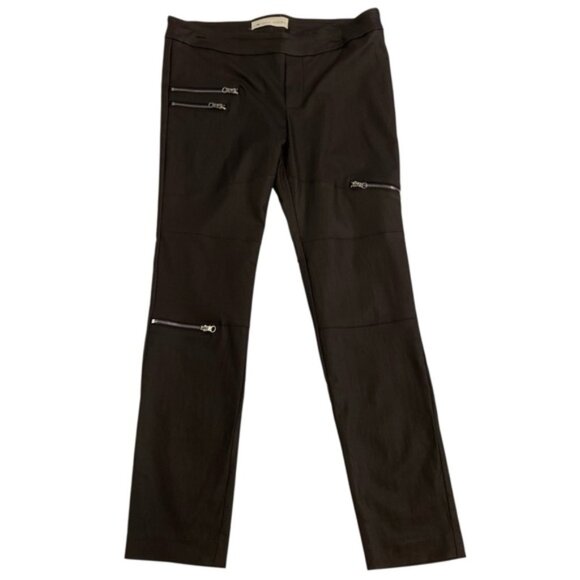 I love Taylor Madison pants ILTM brown silky flattering coated stretch XL layer - Picture 1 of 11